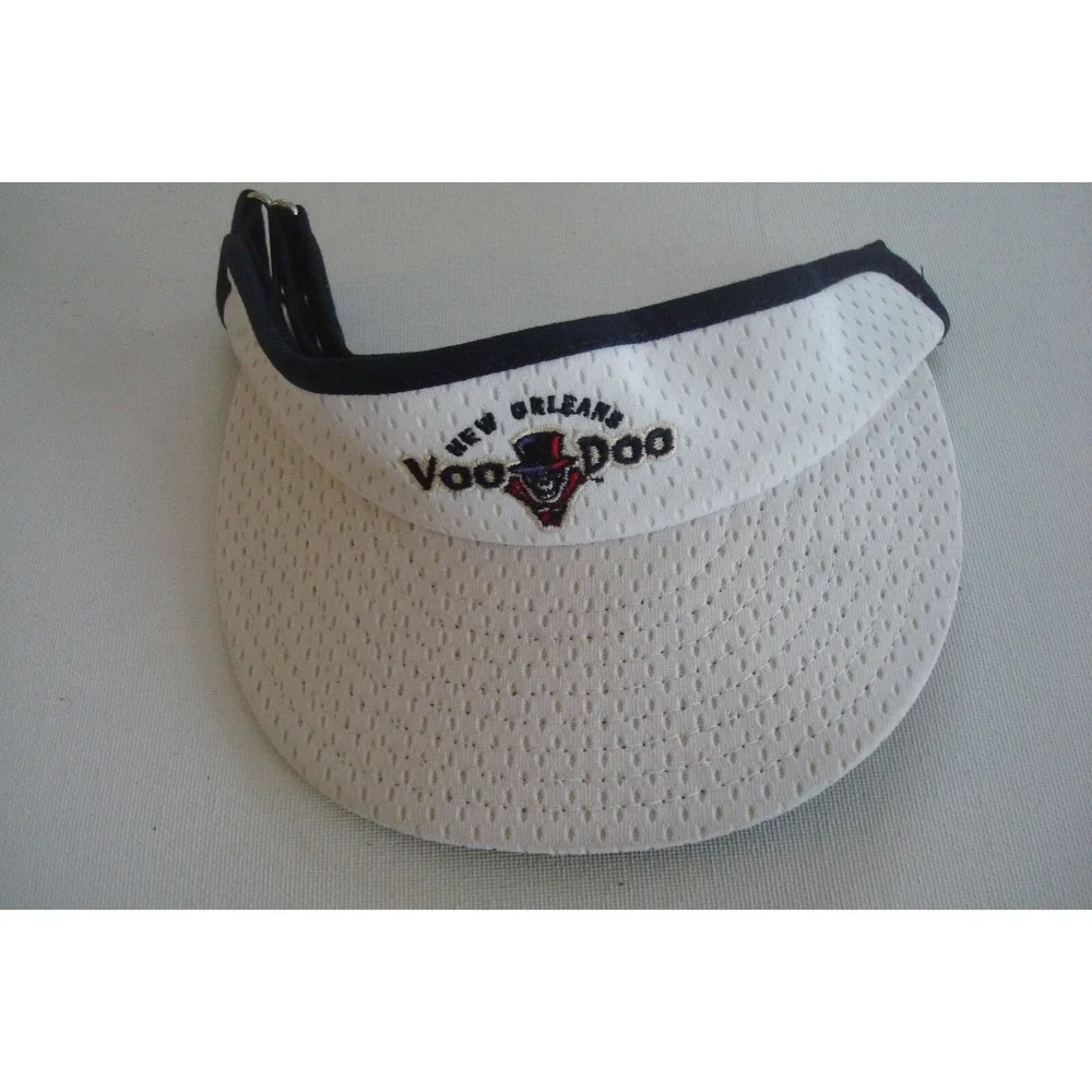NEW ORLEANS VOODOO VISOR‎ GOLF BEACH STRAPBACK DEADSTOCK HAT CAP VINTAGE A2
